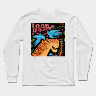 Tiger, snake and Two Birds Long Sleeve T-Shirt
